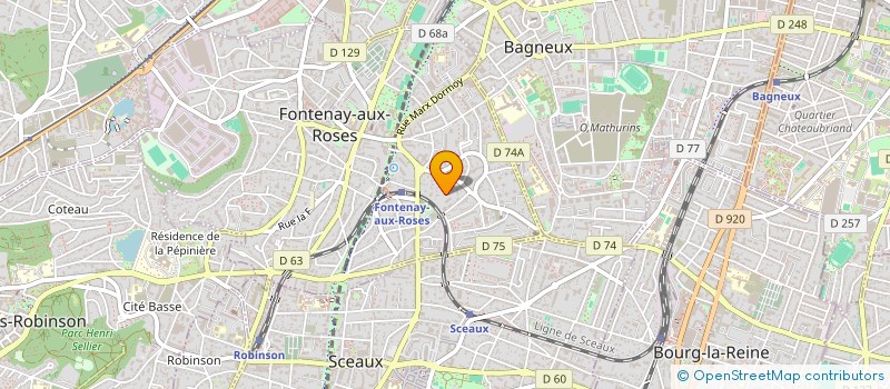 localisation de l'entreprise SCI BLIN D'AURIA à FONTENAY-AUX-ROSES