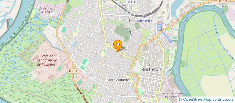 localisation de l'entreprise SCI BLISS  ROCHEFORT