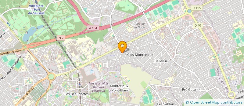 localisation de l'entreprise SCI BLISS à VILLEPINTE