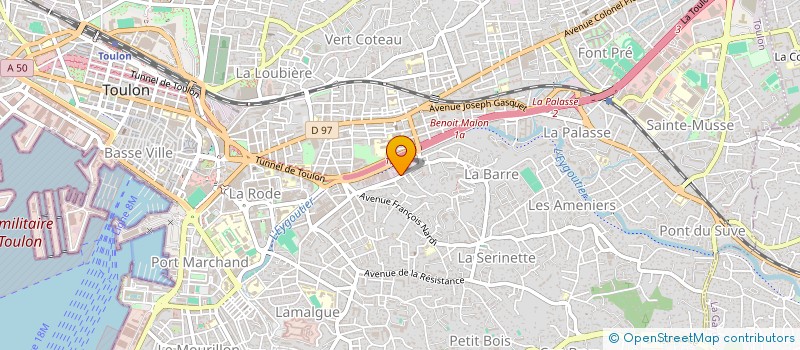 localisation de l'entreprise SCI BLL  TOULON