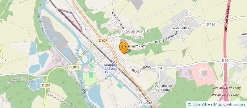 localisation de l'entreprise SCI BLM  SOUPPES-SUR-LOING