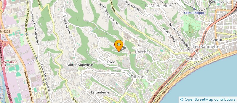 localisation de l'entreprise SCI BLM à NICE