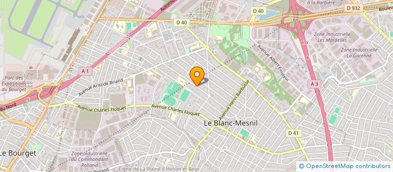 localisation de l'entreprise SCI BLM  LE BLANC-MESNIL