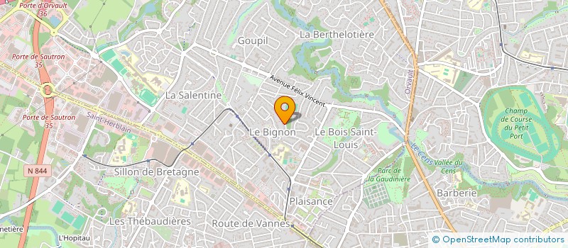 localisation de l'entreprise SCI BLMN à ORVAULT