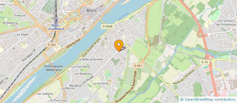 localisation de l'entreprise SCI BLOIS RIVE GAUCHE  BLOIS