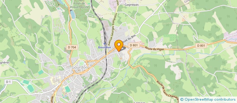 localisation de l'entreprise SCI BLOMA  GOURDON