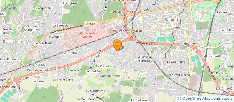 localisation de l'entreprise SCI BLOMARD à JOUE-LES-TOURS