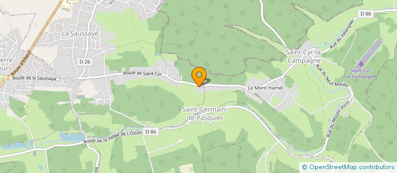 localisation de l'entreprise SCI BLOMET  LA SAUSSAYE