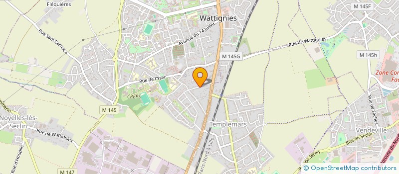 localisation de l'entreprise SCI BLONDEAU  WATTIGNIES