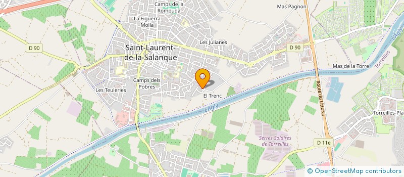 localisation de l'entreprise SCI BLONDEL  SAINT-LAURENT-DE-LA-SALANQUE