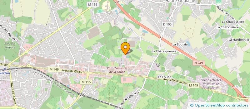 localisation de l'entreprise SCI BLONIERES  HAUTE-GOULAINE