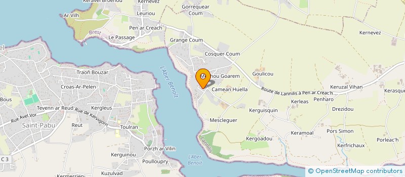 localisation de l'entreprise SCI BLONS  LANNILIS