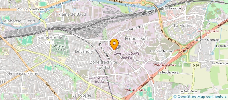 localisation de l'entreprise SCI BLOSNE DES LOGES  CESSON-SEVIGNE