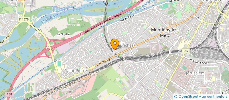 localisation de l'entreprise SCI BLOUIN à MONTIGNY-LES-METZ