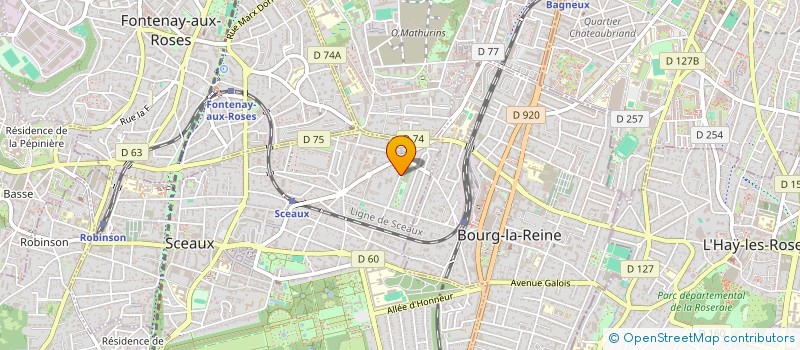 localisation de l'entreprise SCI BLR LAKANAL à SCEAUX