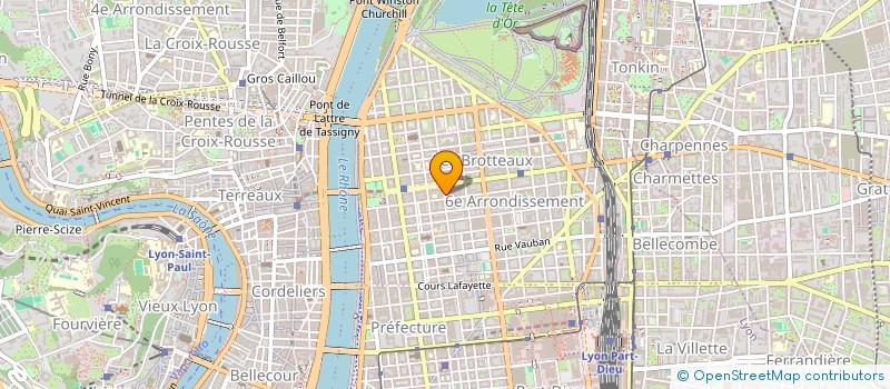 localisation de l'entreprise SCI BLS  LYON