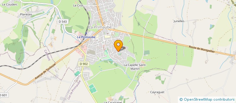 localisation de l'entreprise SCI BLS  LUC-LA-PRIMAUBE