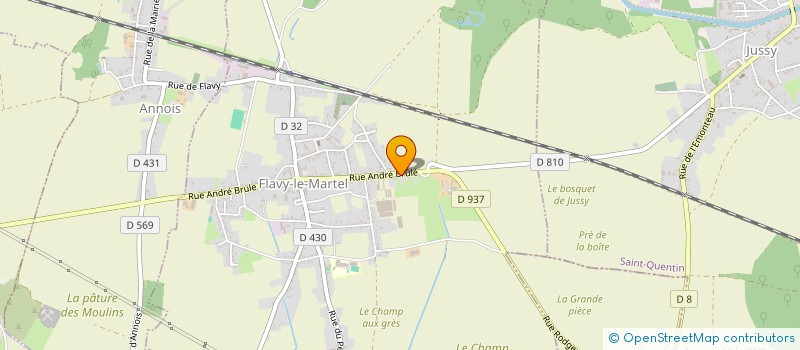 localisation de l'entreprise SCI BLS à FLAVY-LE-MARTEL