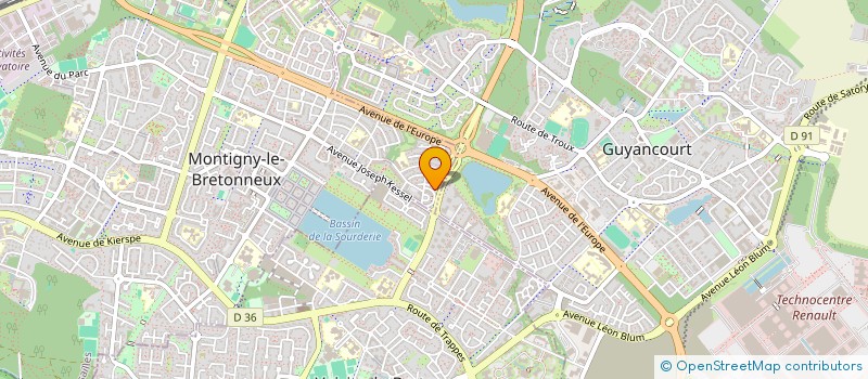 localisation de l'entreprise SCI BLSNC  MONTIGNY-LE-BRETONNEUX