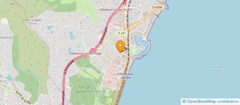 localisation de l'entreprise SCI BLUE  VILLENEUVE-LOUBET