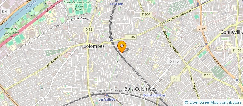 localisation de l'entreprise SCI BLUE à COLOMBES