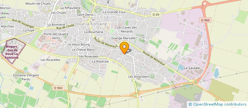 localisation de l'entreprise SCI BLUE  DOUE-EN-ANJOU