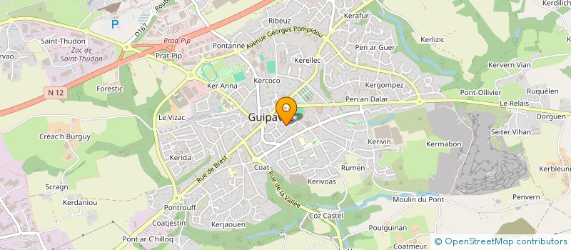 localisation de l'entreprise SCI BLUE DOGS  GUIPAVAS