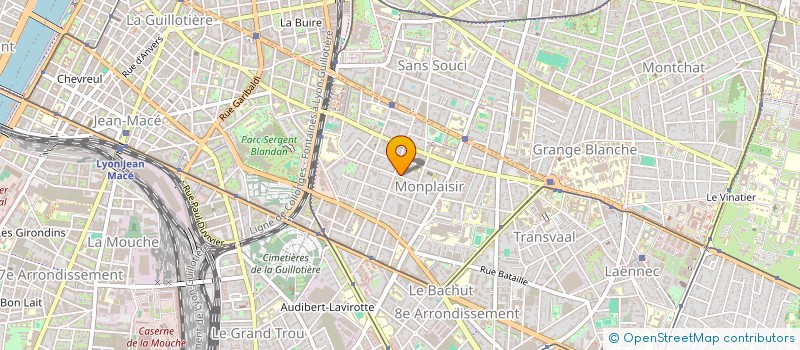 localisation de l'entreprise SCI BLUE MOON  LYON