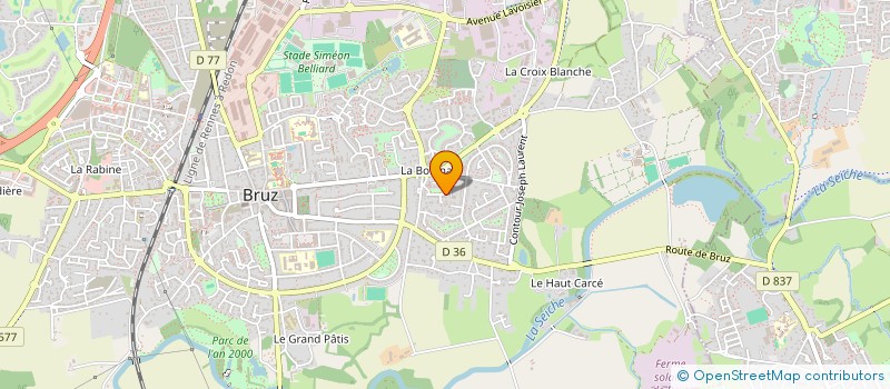 localisation de l'entreprise SCI BLUE NOTE  BRUZ