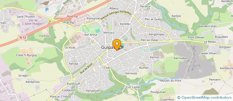 localisation de l'entreprise SCI BLUE SKY  GUIPAVAS