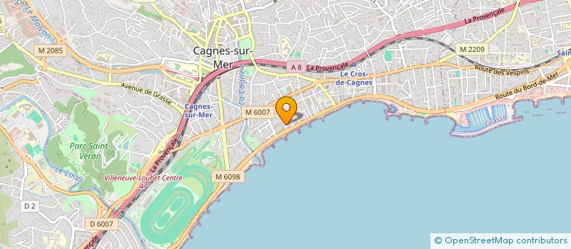 localisation de l'entreprise SCI BLUE SKY GLOBAL  CAGNES-SUR-MER