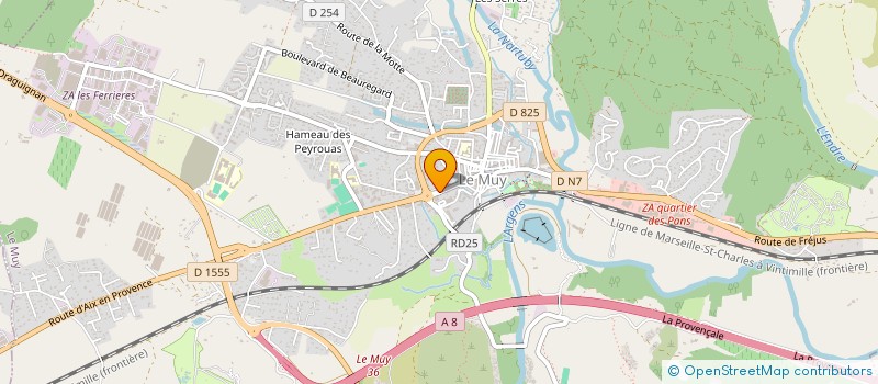 localisation de l'entreprise SCI BLUE&SUN IMMO  LE MUY