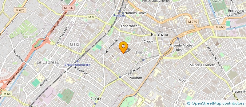 localisation de l'entreprise SCI BLUEBERRY  ROUBAIX