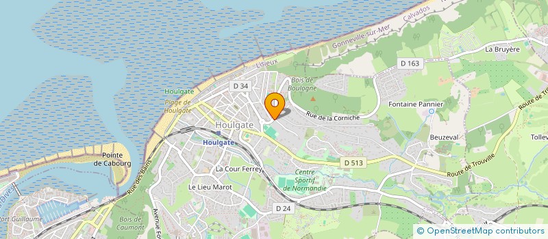 localisation de l'entreprise SCI BLUECIEL  GONNEVILLE-SUR-MER