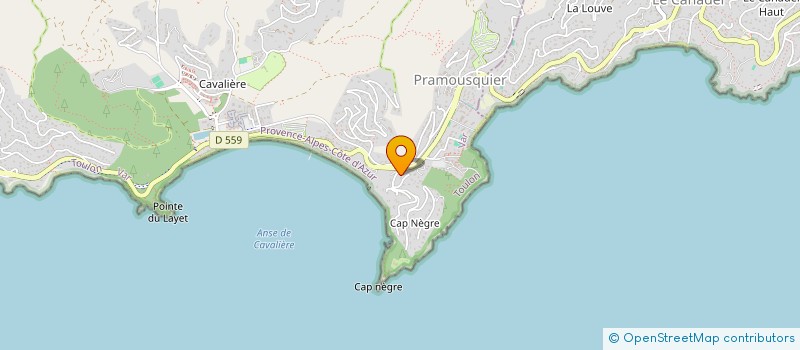 localisation de l'entreprise SCI BLUEFIN  LE LAVANDOU