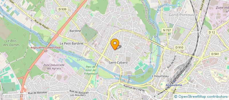 localisation de l'entreprise SCI BLUEPROBAT à ANGOULEME