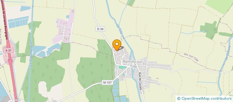 localisation de l'entreprise SCI BLUES  REMILLY-SUR-TILLE