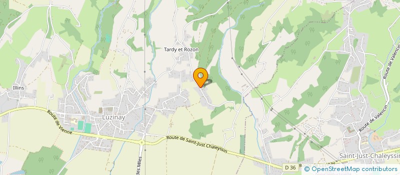 localisation de l'entreprise SCI BLUESKY  LUZINAY