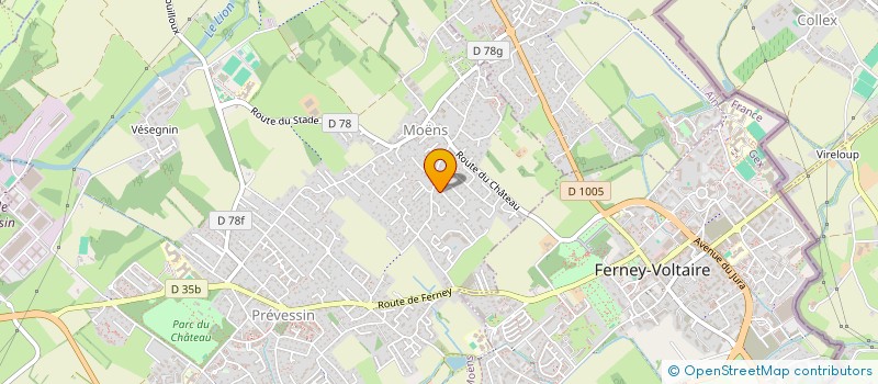 localisation de l'entreprise SCI BLUESTONE à PREVESSIN-MOENS