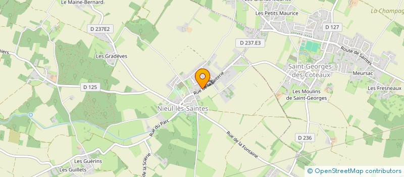 localisation de l'entreprise SCI BLUTEAU  NIEUL-LES-SAINTES