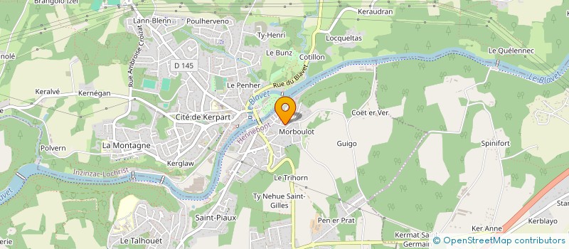 localisation de l'entreprise SCI BLUTEL  HENNEBONT