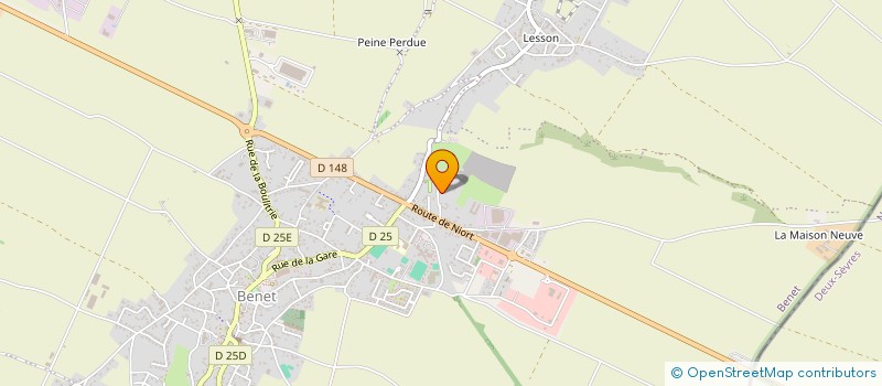 localisation de l'entreprise SCI BLUTERIE  BENET