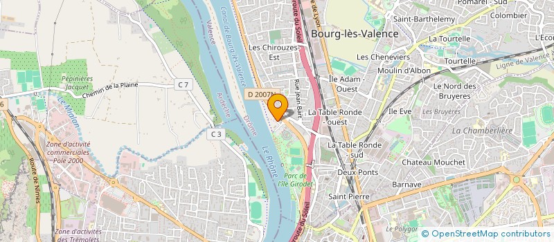 localisation de l'entreprise SCI BLV CONCEPT  BOURG-LES-VALENCE