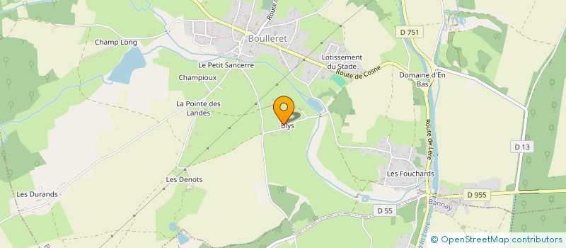 localisation de l'entreprise SCI BLYSON  BOULLERET