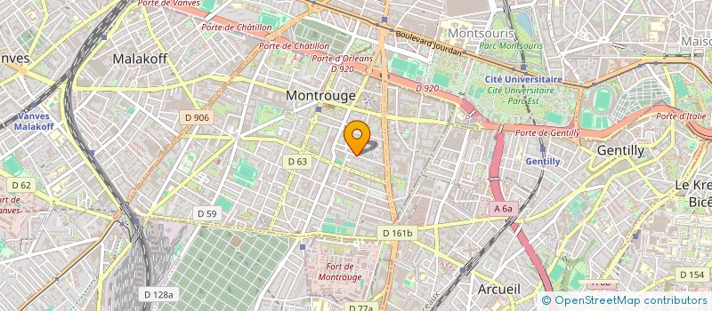 localisation de l'entreprise SCI BM 26  MONTROUGE