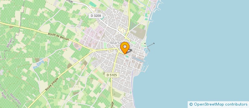 localisation de l'entreprise SCI BM à MARSEILLAN
