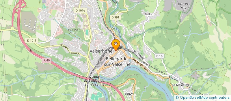 localisation de l'entreprise SCI BM à VALSERHONE