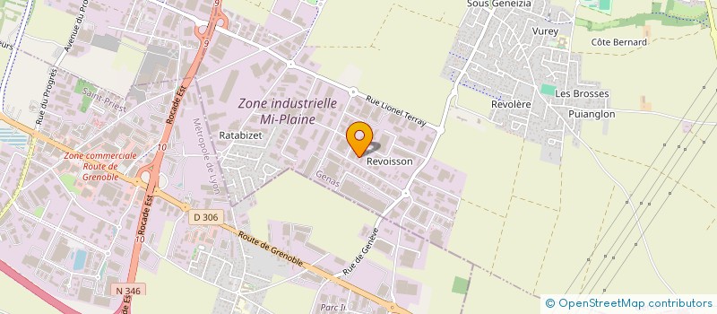 localisation de l'entreprise SCI BM  GENAS