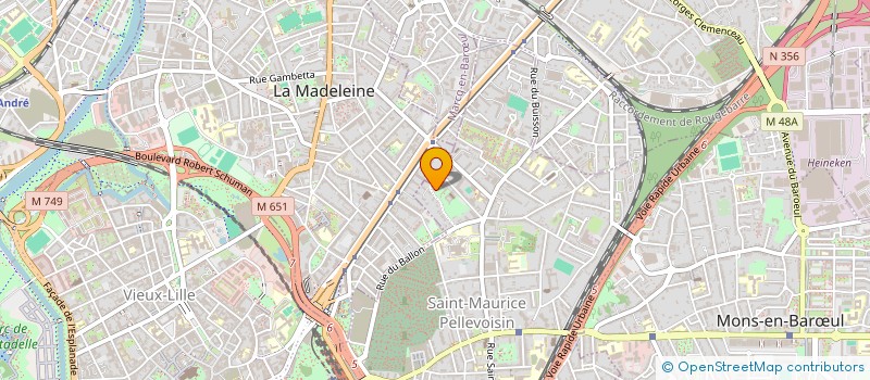 localisation de l'entreprise SCI BM à LILLE
