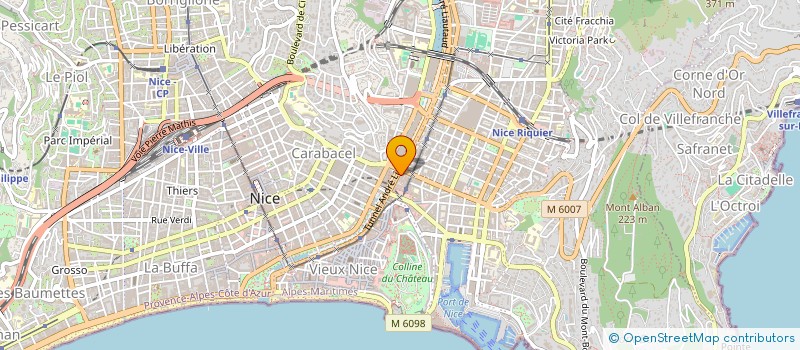 localisation de l'entreprise SCI BM 54 à NICE